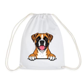 Boxer - Turnbeutel - Weiß - Vorne