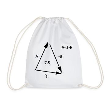 Algebra Mathe - Turnbeutel - Weiß - Vorne