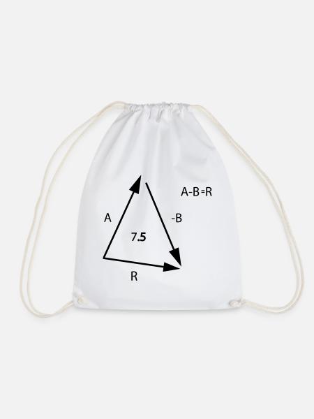 Algebra Mathe - Turnbeutel - Weiß