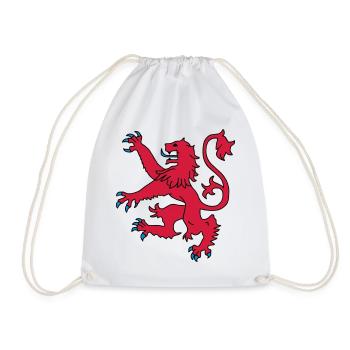 Scottish Lion - Drawstring Bag - white - Front