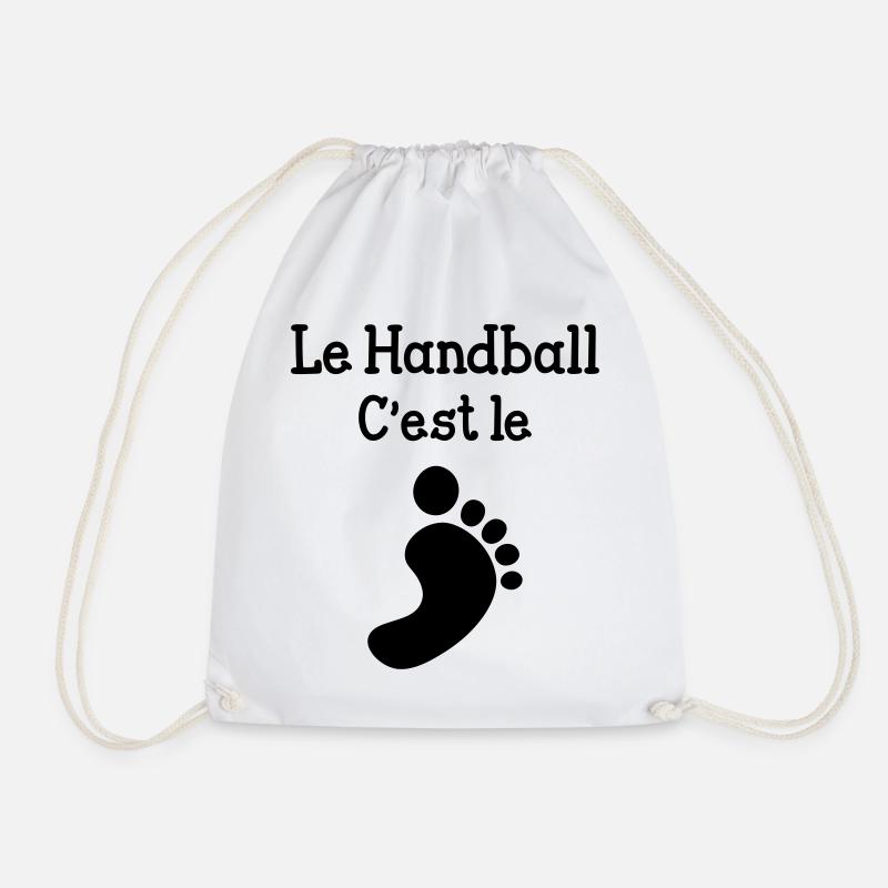 Handball is great! - Drawstring Bag - white