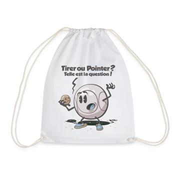 Tirer ou pointer ? telle est la question ! - Sac de sport léger - blanc - Devant