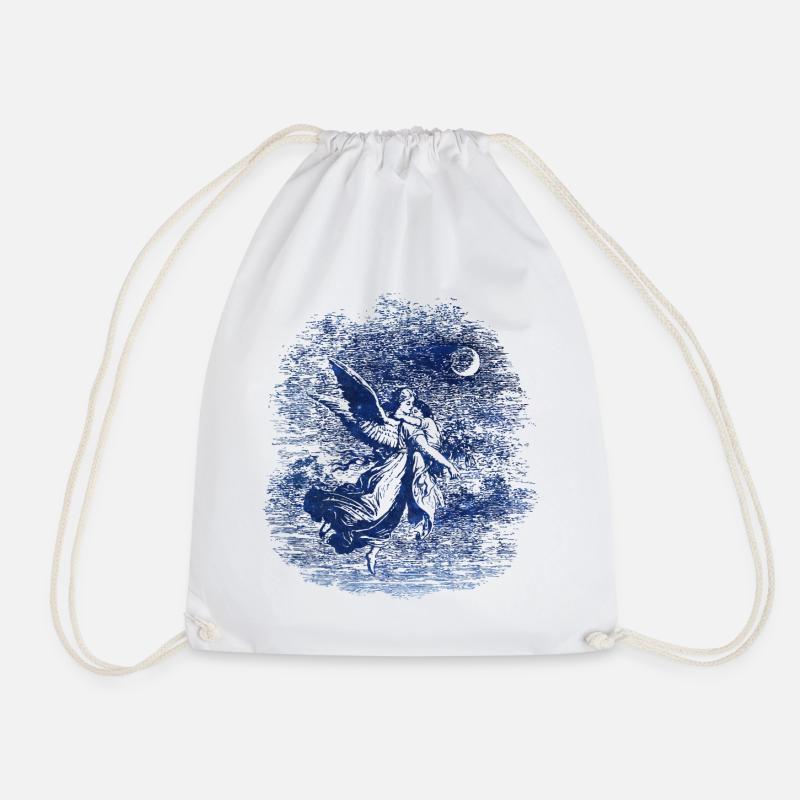 Angel - Drawstring Bag - white