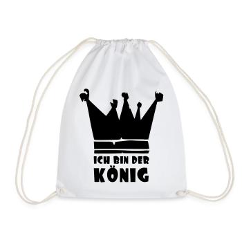 ich bin der König - Turnbeutel - Weiß - Vorne