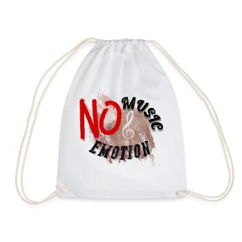 No music no émotion - Sac de sport léger - blanc - Devant