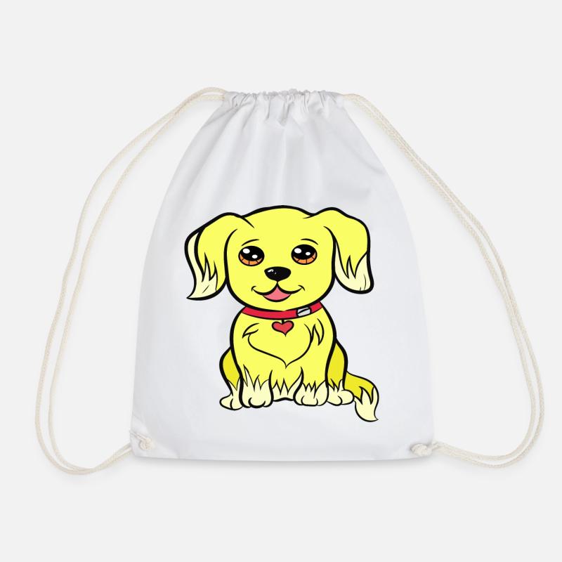 Kawaii Hunde Design - Turnbeutel - Weiß