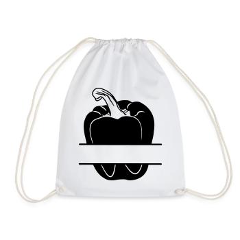 Image d’ombre transparente de Paprika - Sac de sport léger - blanc - Devant