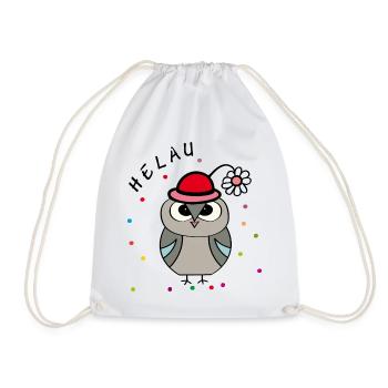 Hibou du carnaval de Helau - Sac de sport léger - blanc - Devant