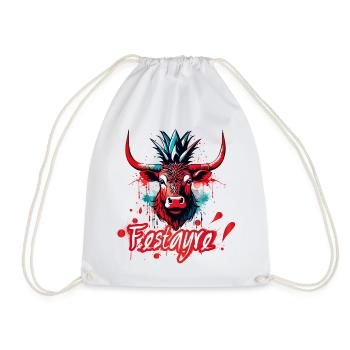 Festayre! Féria de Bézier, Dax, Nîmes, Bayonne... - Drawstring Bag - white - Front