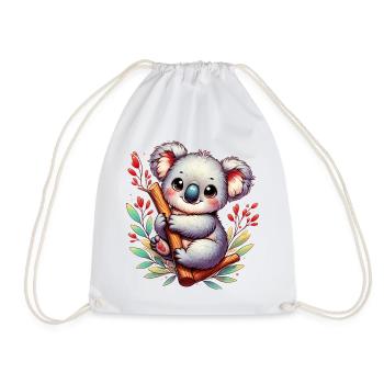 Koala - Drawstring Bag - white - Front