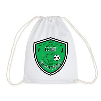 Roi du football. Pour papa, papy. Récompense foot - Sac de sport léger - blanc - Devant
