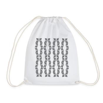 Unique Structure - Drawstring Bag - white - Front