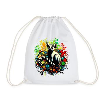 Lémurien - Sac de sport léger - blanc - Devant