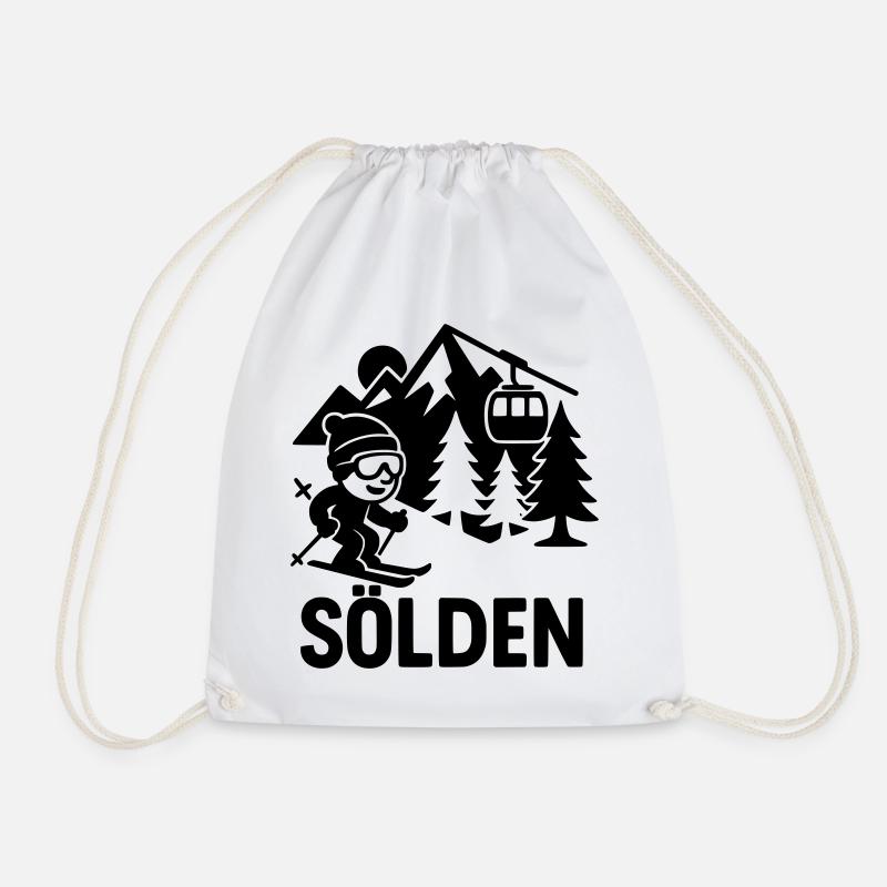 Sölden Ski - Turnbeutel - Weiß
