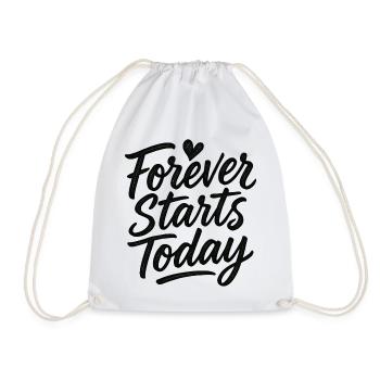 Marriage: Always starts today! - Drawstring Bag - white - Front