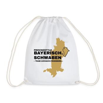 Schwaben | AICHACH-FRIEDBERG - Turnbeutel - Weiß - Vorne