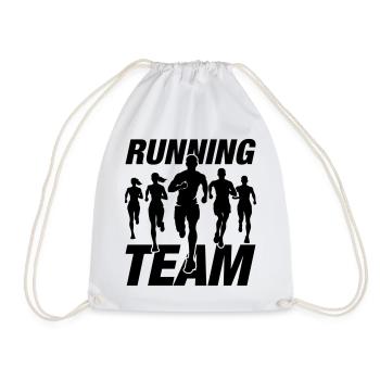 Running Team Laufen Marathon - Turnbeutel - Weiß - Vorne