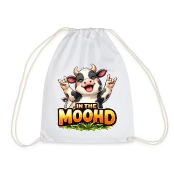 Dans le Moohd – Dessin animé de la Vache Drôle - Sac de sport léger - blanc - Devant