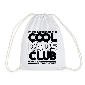 Cool Dads Club - Papa Vatertag Geschenk - Turnbeutel - Weiß - Vorne
