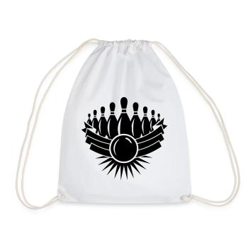 jeu de quilles - Sac de sport léger - blanc - Devant