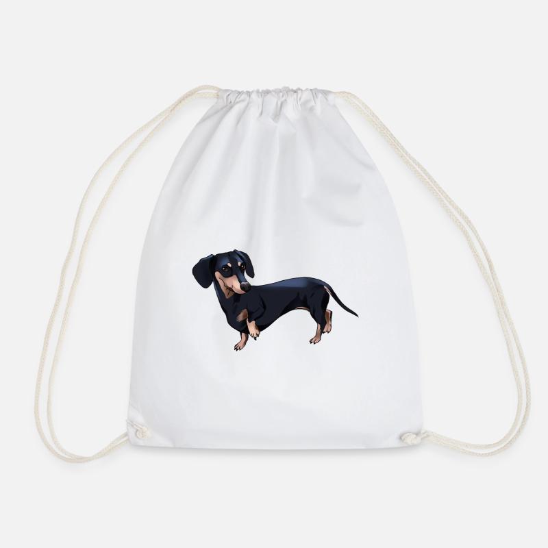 Teckel comique - Sac de sport léger - blanc