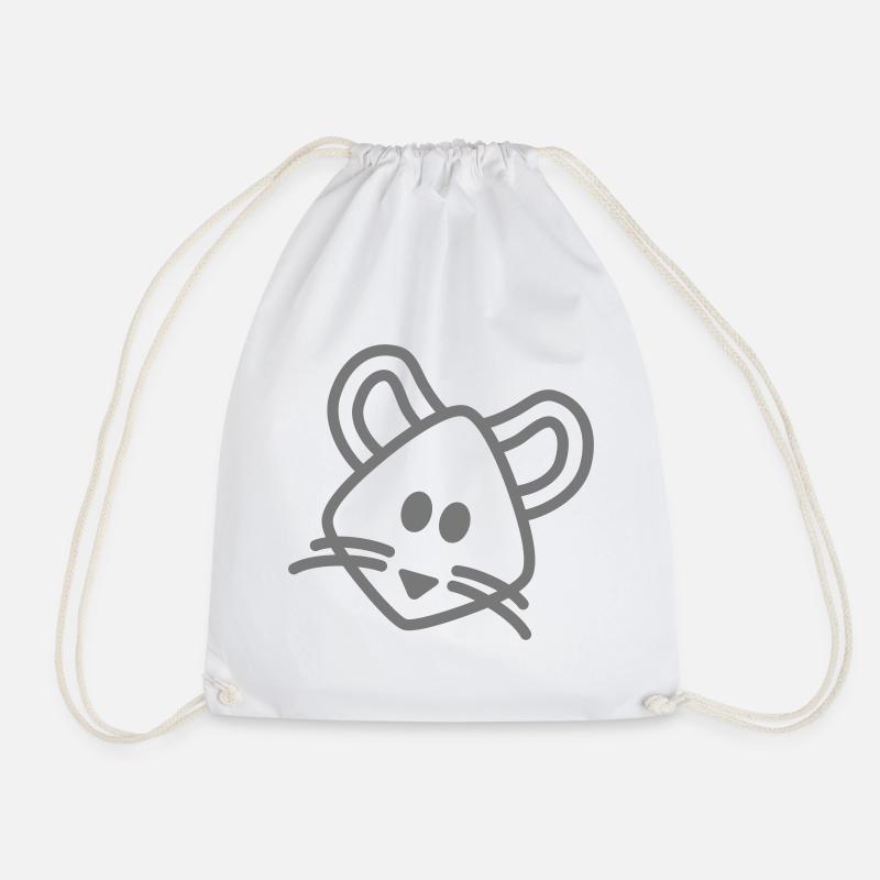 mouse Maus Mäuschen - Turnbeutel - Weiß