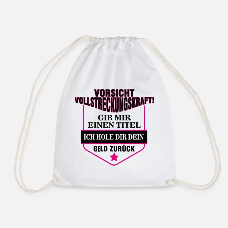 Enforcement Awards / Enforcement - Drawstring Bag - white