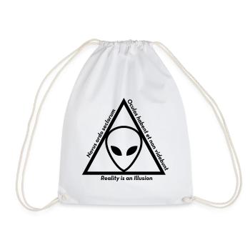 Ovni Ufo Extraterrestre Espace Geek Planète - Sac de sport léger - blanc - Devant