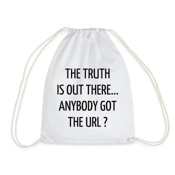 Quote / Gaming / Geek / Gamer / Computer / Game - Drawstring Bag - white - Front