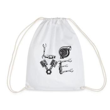 ACCORDAGE D’AMOUR - Sac de sport léger - blanc - Devant