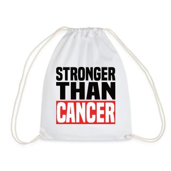 Stronger Than Cancer - Turnbeutel - Weiß - Vorne