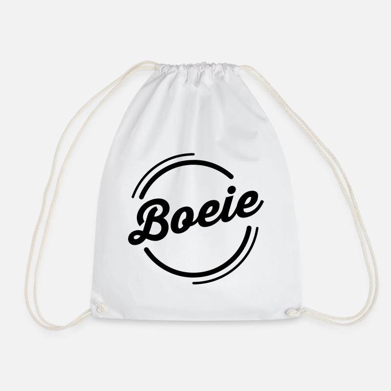Youth language Flanders: Boeie - Drawstring Bag - white