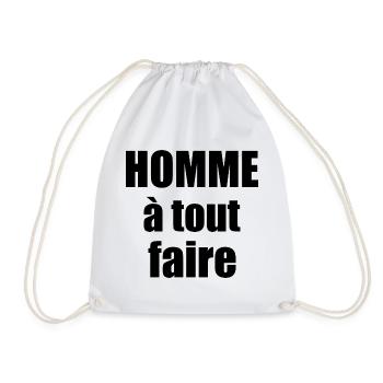 Homme a tout faire - Sac de sport léger - blanc - Devant