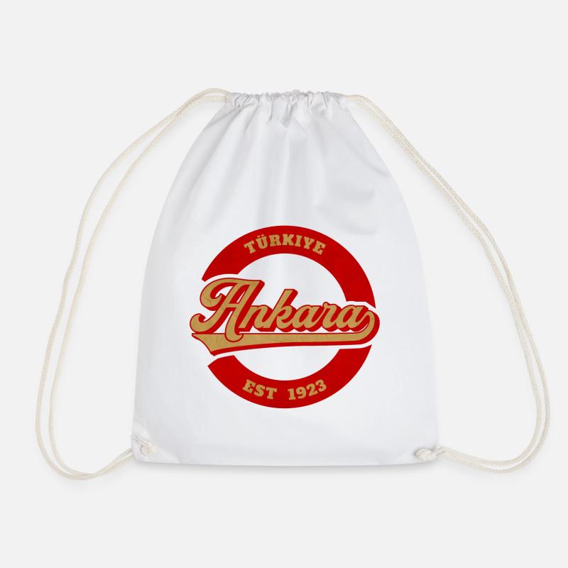 Ankara Vintage Logo Est 1923 - Turnbeutel - Weiß