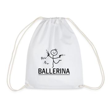 Ballerina - Turnbeutel - Weiß - Vorne