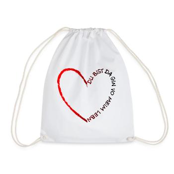 You're there Gin from my life - Gin of my life - Drawstring Bag - white - Front