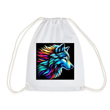 Loup - Sac de sport léger - blanc - Devant