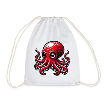 Pieuvre - Sac de sport léger - blanc - Devant