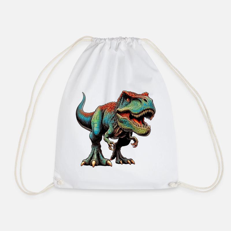 Dinosaurier - Turnbeutel - Weiß