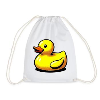 Ente Ente Ente Ente Ente - Turnbeutel - Weiß - Vorne