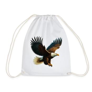 Adler - Turnbeutel - Weiß - Vorne