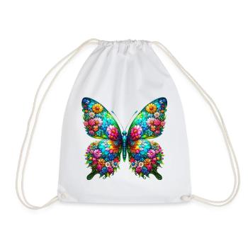 Papillon - Sac de sport léger - blanc - Devant