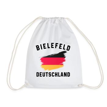German flag artistic brushstroke - Drawstring Bag - white - Front