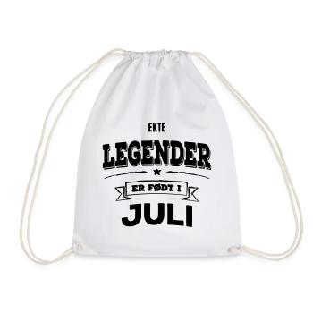 True legends are born in July - Drawstring Bag - white - Front