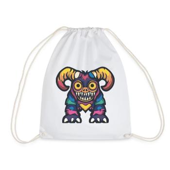 Steinbock Halloween Zombie - Turnbeutel - Weiß - Vorne
