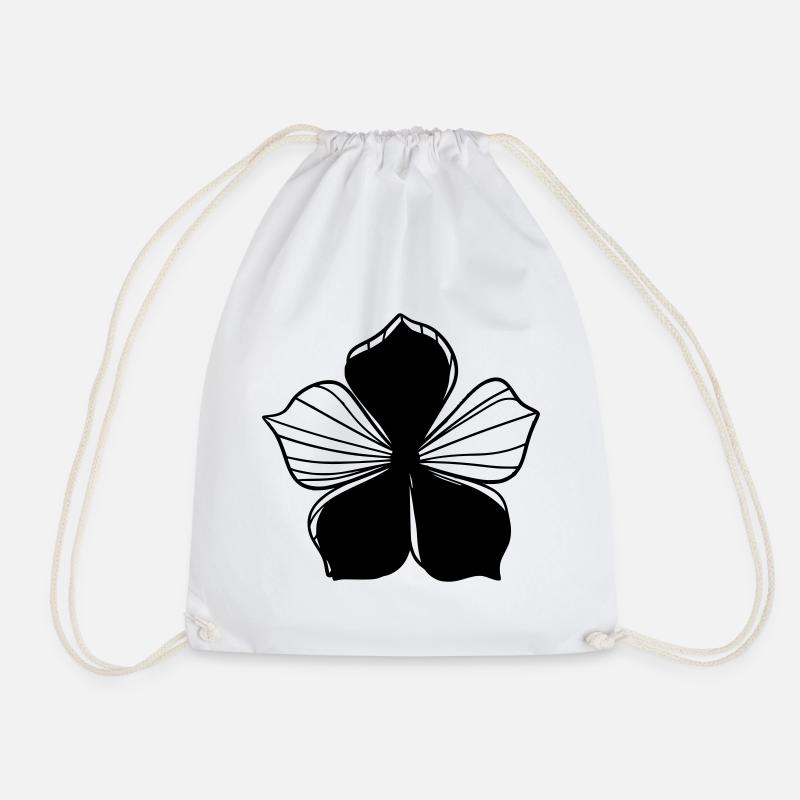 Design floral graphique transparent - Graphique fleur - Sac de sport léger - blanc