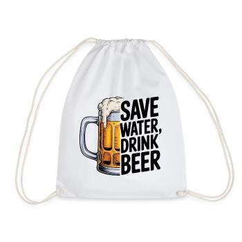 Mes projets pour aujourd’hui - Logo de la bière cool - Sac de sport léger - blanc - Devant