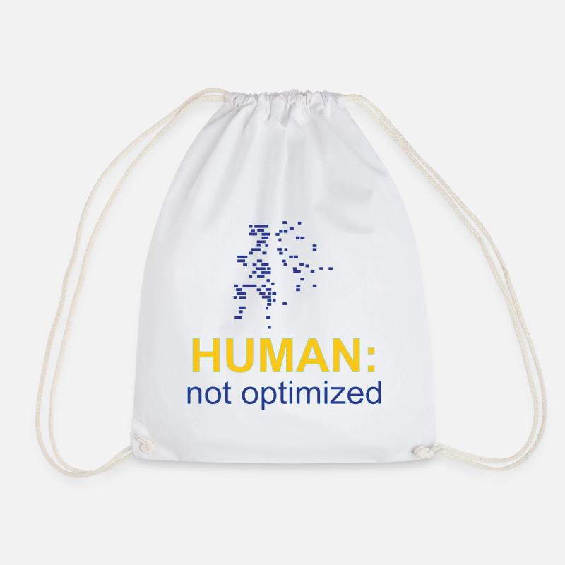Humain : Non optimisé - Sac de sport léger - blanc
