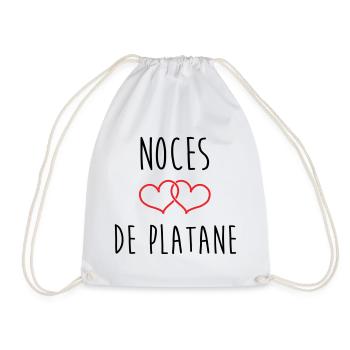 Wedding Anniversary - Wedding Wedding (61 years) - Drawstring Bag - white - Front