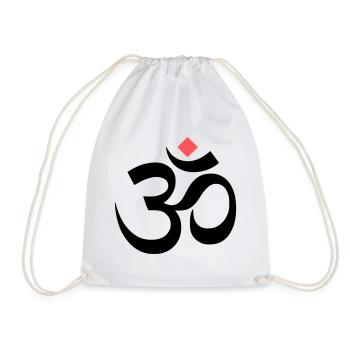 Méditation yoga en signe om - Sac de sport léger - blanc - Devant
